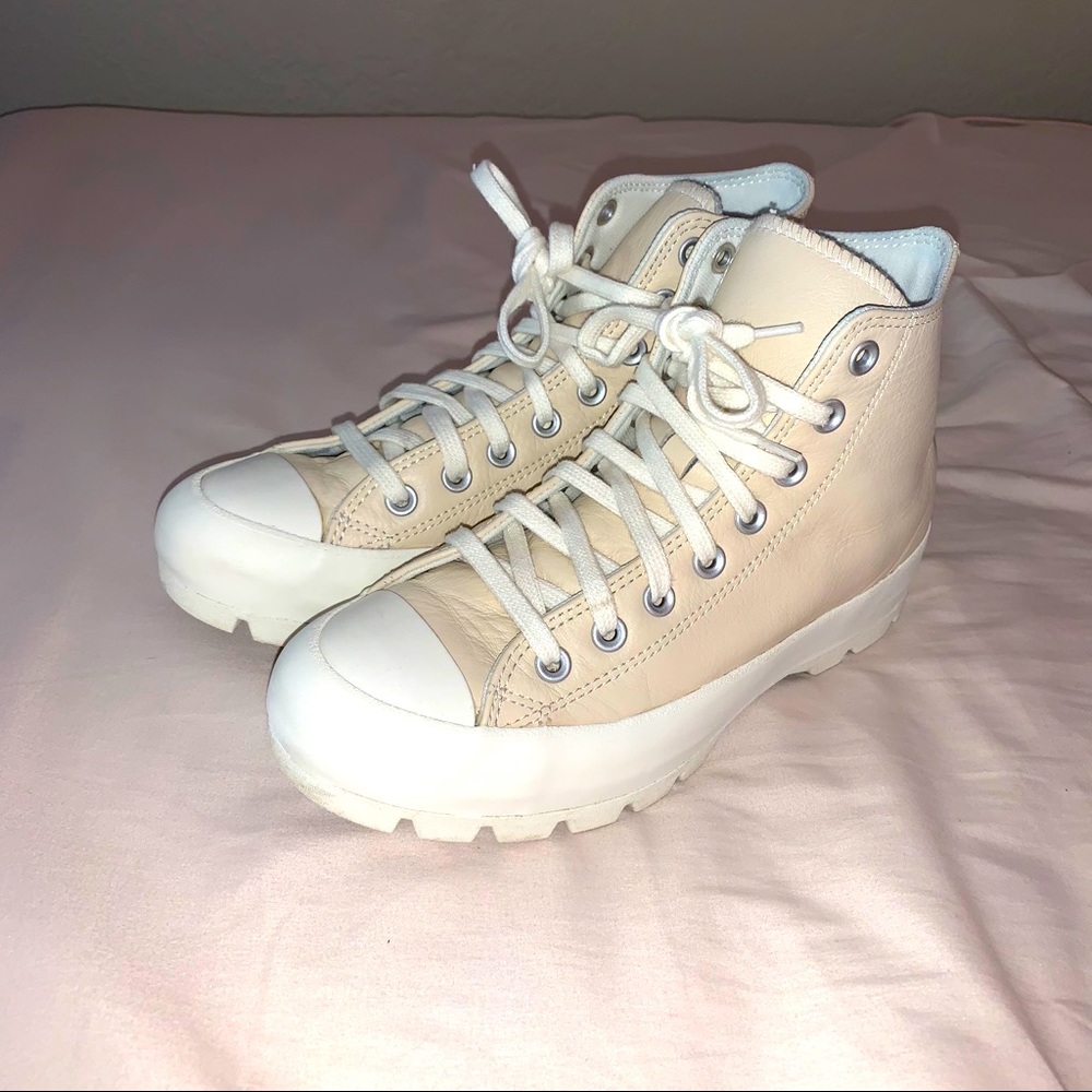 Converse lugged high top sneakers